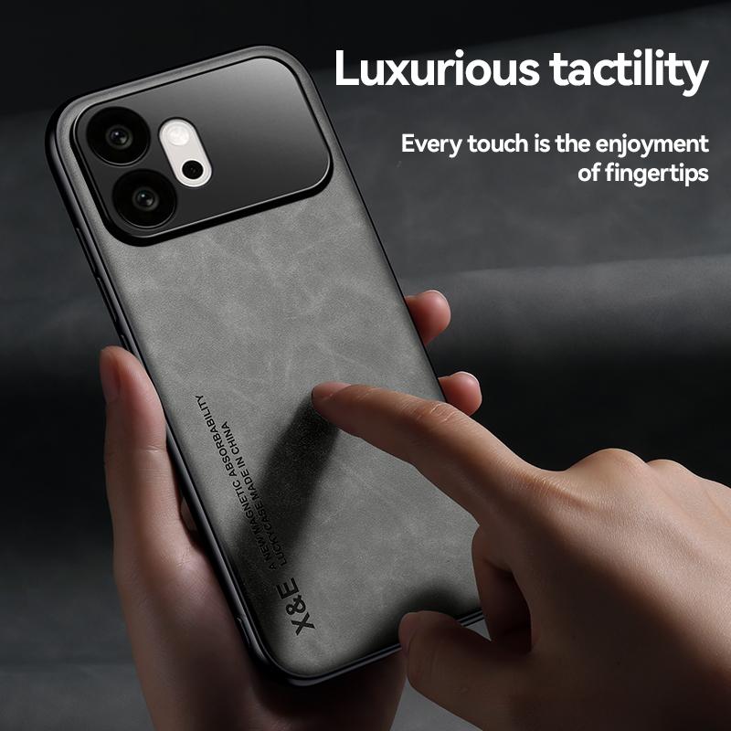 KEYSION Luxus Retro PU-Leder Handyhülle für HONOR 600 Pro 5G Silikon+PC Stoßfeste Handy-Rückabdeckung für Huawei Honor 600 5G