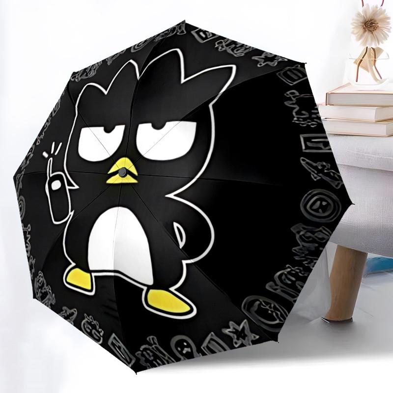1PC Penguin Character Automatic Open/Close Umbrella, 8-Rib Sturdy Frame, Lightweight Portable Umbrella, Commute, Business - Ideal Gift for Friend, Vib