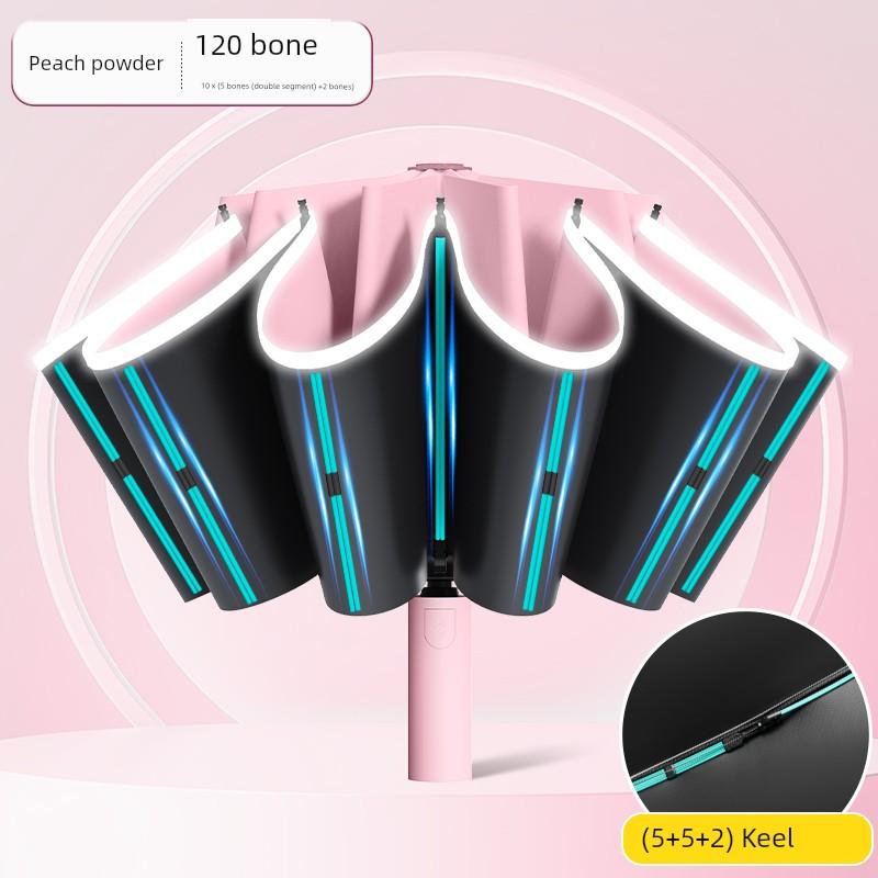 256-Bone Reverse Umbrella Automatic Extra Large UV Protection Rain Or Shine Dual-Use Wind-Resistant Bag Rainproof Self-opening Umbrella