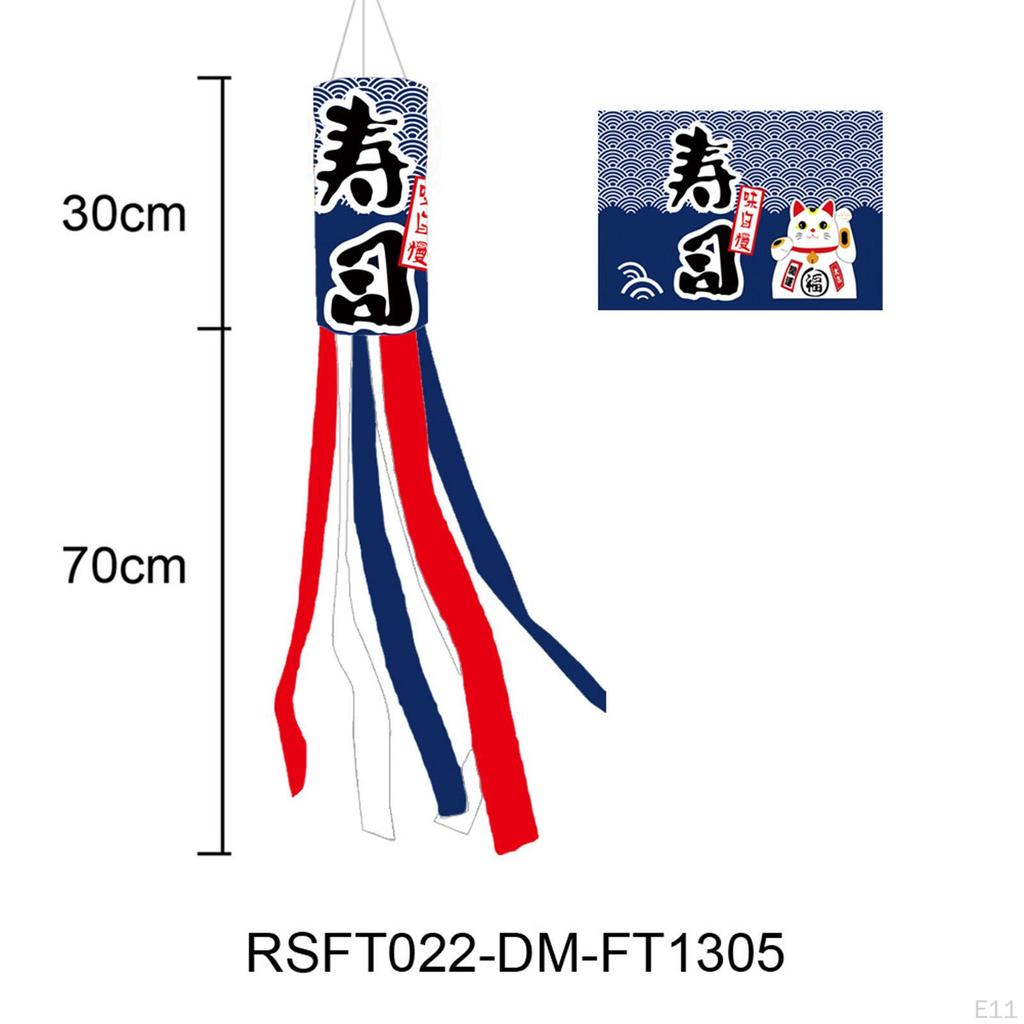 Carp Japanese Wind Pipe Flag Socks Creative Hanging Ornaments for Sushi Bar Restaurant