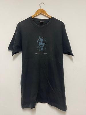 Vintage années 90 SUBLIMINAL PROJECTS par Mike Mills “ Patty Hearst T-Shirt / Œuvre d'art / Exposition / Rare / Streetwear / Noir / L