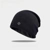 Color Fashionable Solid Pile Up Hat With Letter Decoration For Daily Outdoor