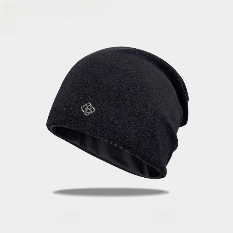 Color Fashionable Solid Pile Up Hat With Letter Decoration For Daily Outdoor