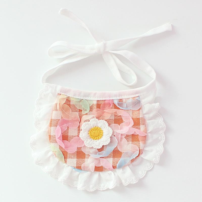 Fashion Dog Bib with Cute Lace Pet Bib For Puppies Neckerchief Pet Supplies Accessories for Dogs Scarf