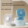 Mini Folding Hanging Neck Fan Foldable Hand-Held Fan Mini Folding Personal Fan, 3 Speeds USB Charging For Travel Cooling Tool