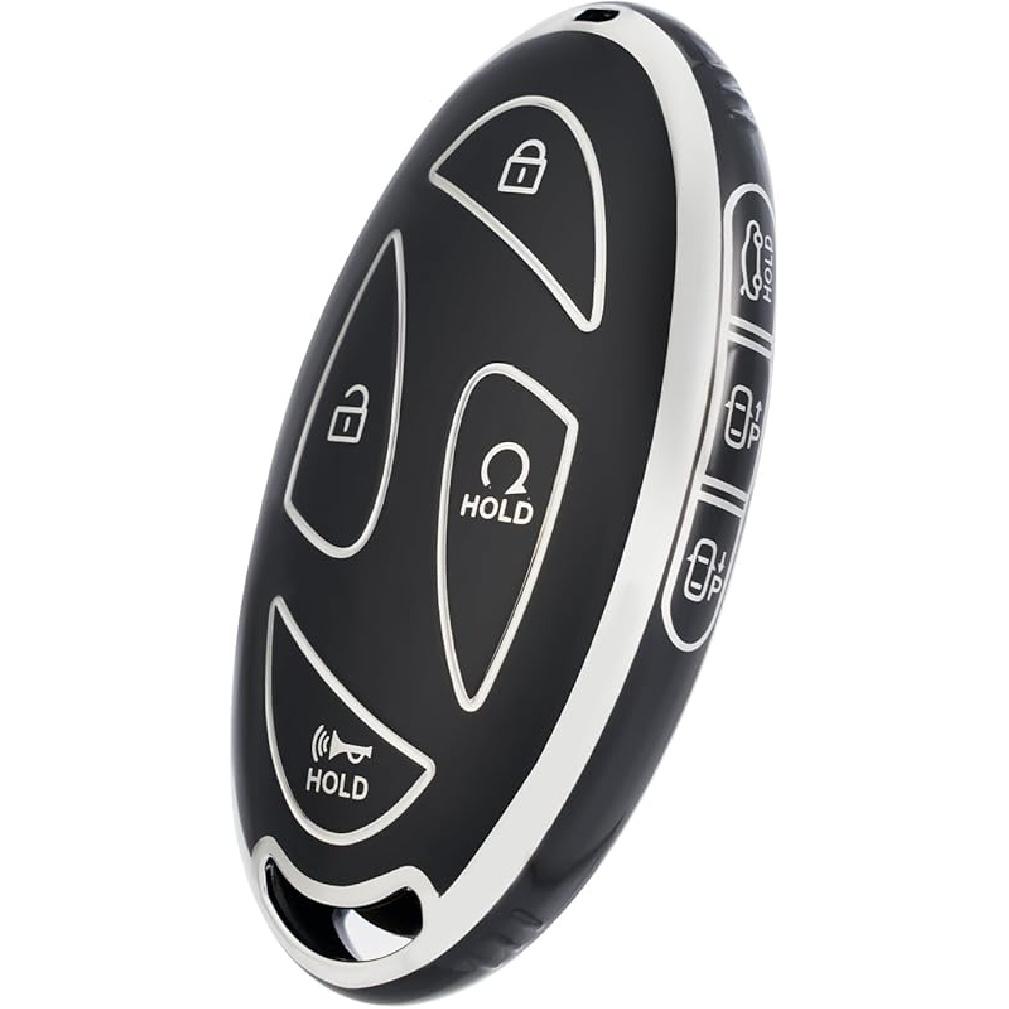 Key fob Cover for Hyundai Loniq,Soft Car Key Cover Case for Hyundai Loniq Elantra Sonata Santa fe Tucson Santa Palisade Veloster 2022 2023 2024 2025