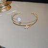 European & American Rhinestone Round Buckle Retro Bracelet – Korean Ins Niche Design, Light Luxury for Women