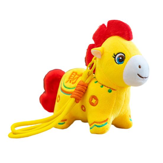 2026 Year of The Horse Doll Decoration Wealth Happiness Lucky Symbol Plush Pendant Chinese New Year Souvenir Business Gift