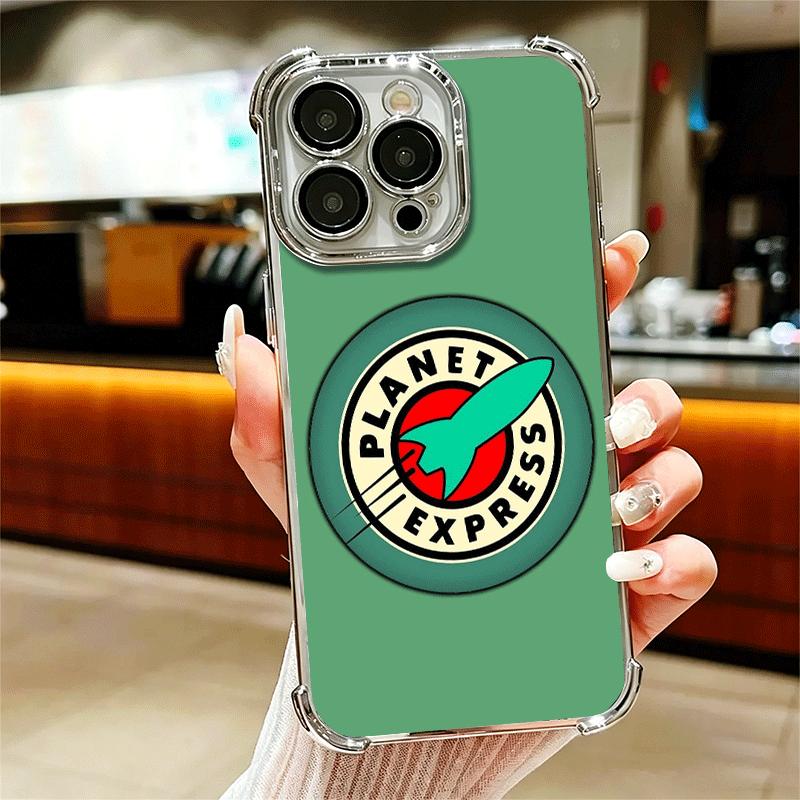 

Futurama Планета Экспресс Покрытие Чехол для Телефона Для Iphone 16 17 Pro Max Air 16E 14 15 Plus 12 13 Mini Противоударный Покрытие-Подушка Безопасности iPhone 16 Pro