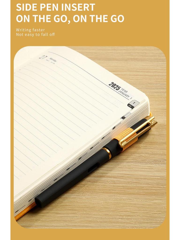 Auf Lager: A5 Englischer Planer 2025-2026 mit Gummiband