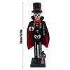 36cm Halloween Wooden Nutcracker Soldier Vampires Skeleton Figurines Halloween Nutcracker Ornament For Shelf Fireplace Party
