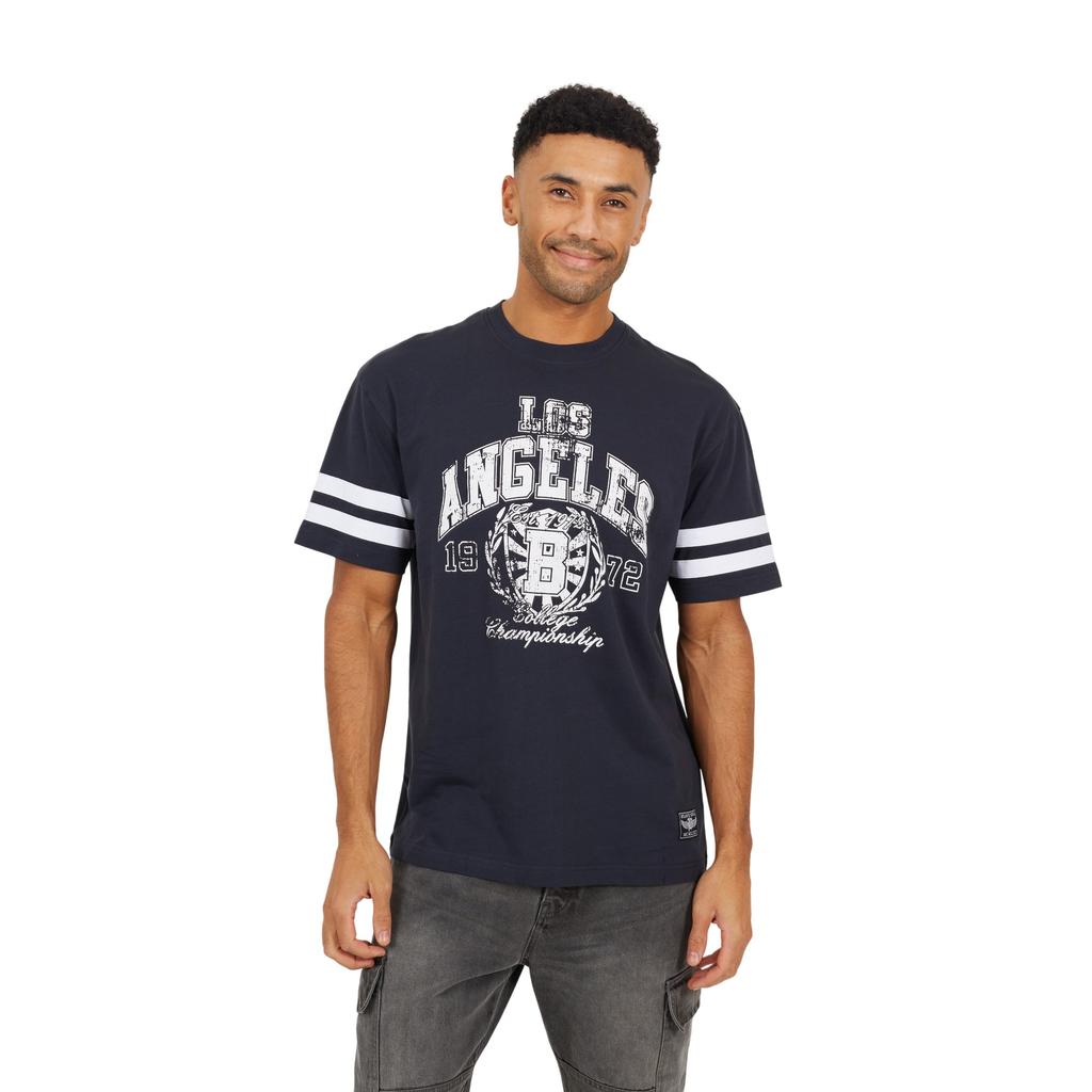 Brave Soul Mens Crew Neck Relaxed Fit T-Shirt