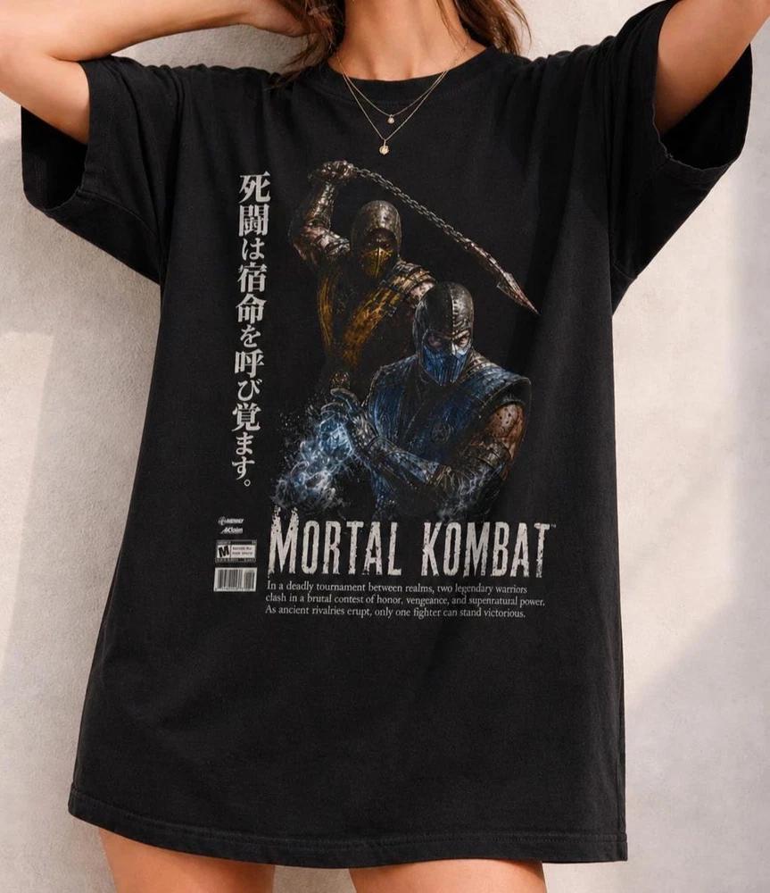 Mortal Kombat Retro Fighting Game Tshirt Vintage Arcade Gamer Tee S