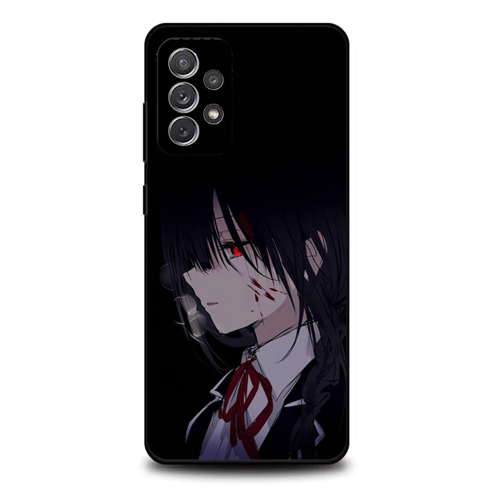 Tokisaki K-Kurumi Phone Case For Samsung S25,S24,S21,S22,S23,S30,Ultra,S20,Plus,Fe,Lite,Note,10,9,5G Black Cover