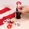 1pc Christmas Bottle Opener with Cute Santa,Rudolph,Snowman&Gingerbread for Man Capsules-Portable Multi-Use Lever-Action Opener