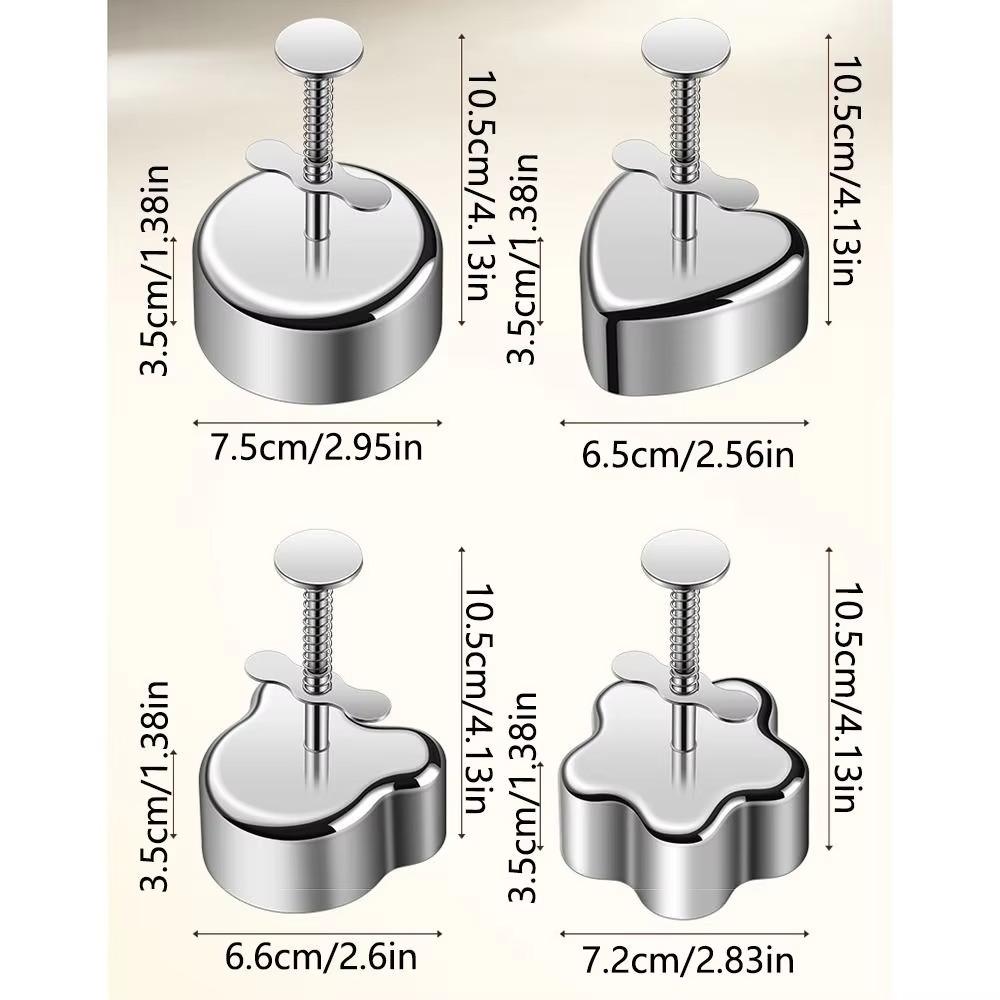 New Stainless Steel Sushi Mold Non-Stick Sushi Tool Rice Ball Ring Easy To Release Hamburger Patty Maker