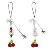 Nana & Hachi Matching Phone Chain Charms Red Pink Strawberry Bow Key Ring Anime Inspired Y2K Keychains Accessory Girlfriend Gift