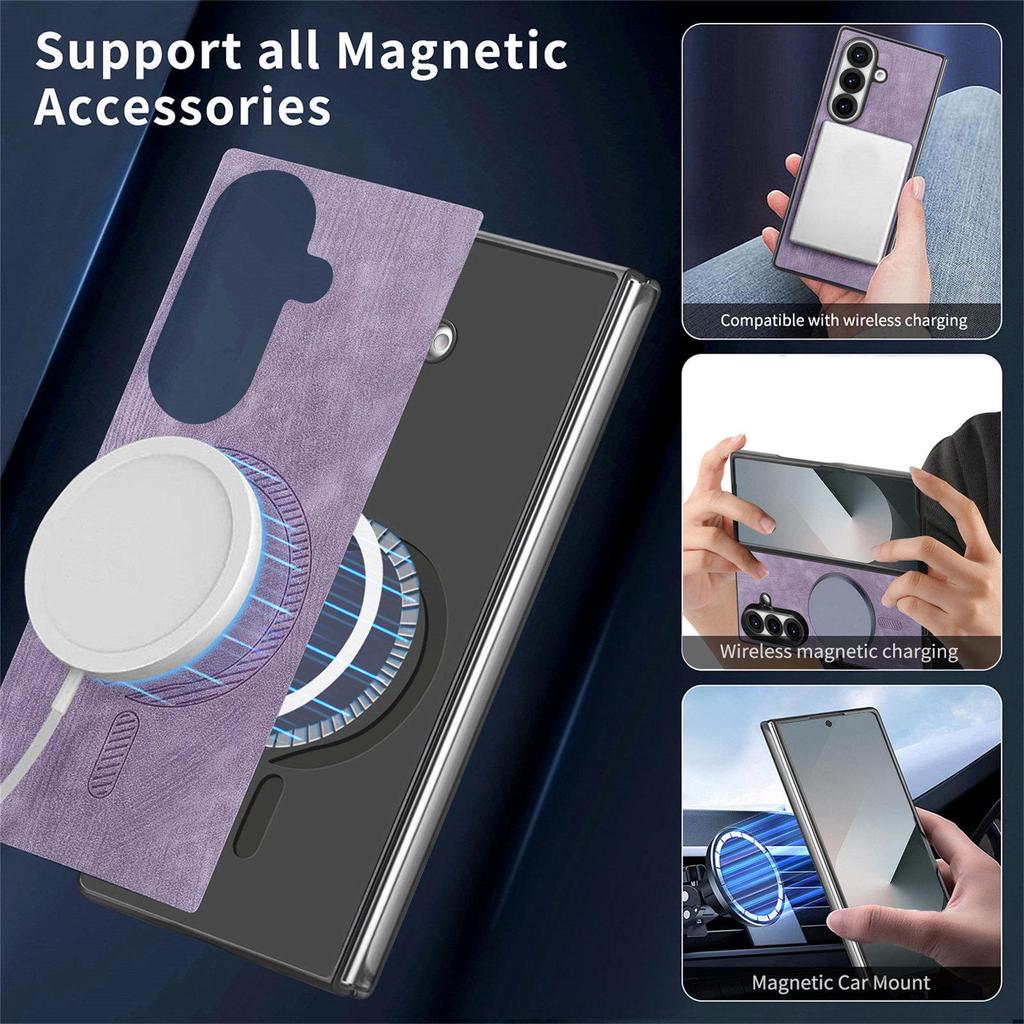 Samsung Z Fold7/Z Fold6 Magnetische Leder Schutzhülle