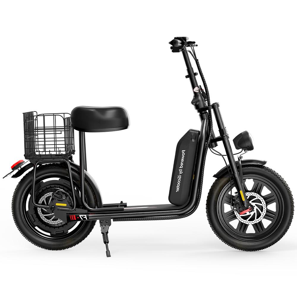 IScooter F7 Adult E‑Scooter 1000W Motor 48V 10.4Ah Battery 45km/h Max Speed Front Fork Shock Absorber With Seat And Basket Electric Scooter