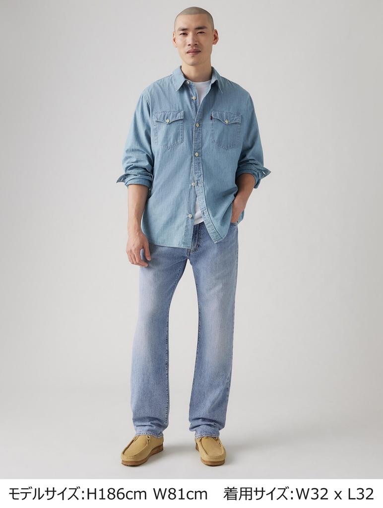 Levi's 555(TM) Relaxed Straight Lightweight Linen Blend Jeans Men's 000LO-0009 US W34 L32