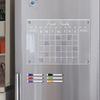 A4 30x21cm Dry Erase Magnetic Acrylic Wall Calendar Chore Chart Board Planning Board Horizontal Wall Calendar for Refrigerator