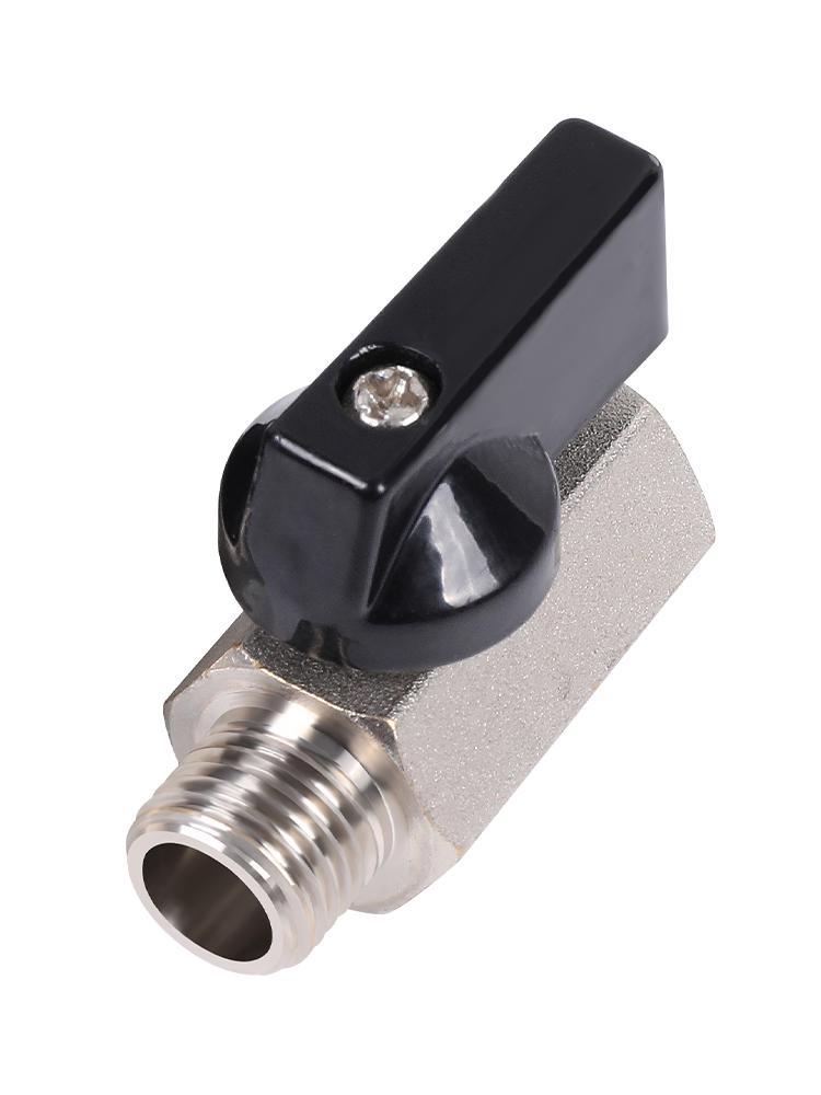 Pneumatic Trachea Valve Connector Set with Mini Ball Valve for Air Compressors