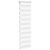 VidaXL Store zèbre blanc 50x150 cm largeur du tissu 45,9 cm polyester, store à enrouleur zébré, store zébré pour fenêtre, 4014745