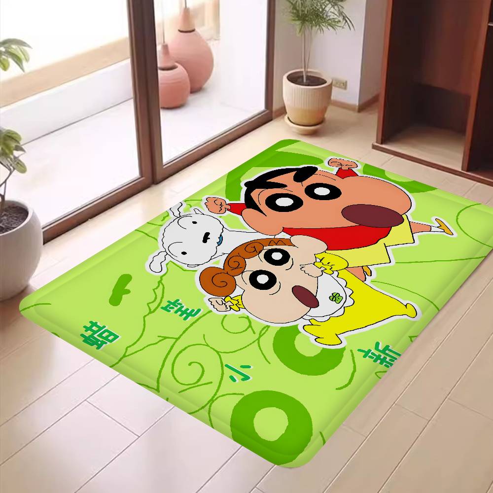 Anime Cartoon C Crayon Shin Chans Bathroom Mat Kids Room Bedroom Decoration Balcony Anti Slip Doormat Living Room Welcome Rug