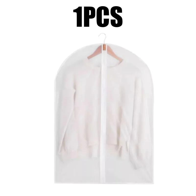 Pyłoszczelny Pokrowiec Ochronny na Odzież Worek Całkowicie Zamknięty Pokrowiec na Ubrania z Zamkiem Błyskawicznym Worki na Ubrania Wiszący Trwały Worek do Przechowywania Ubrań