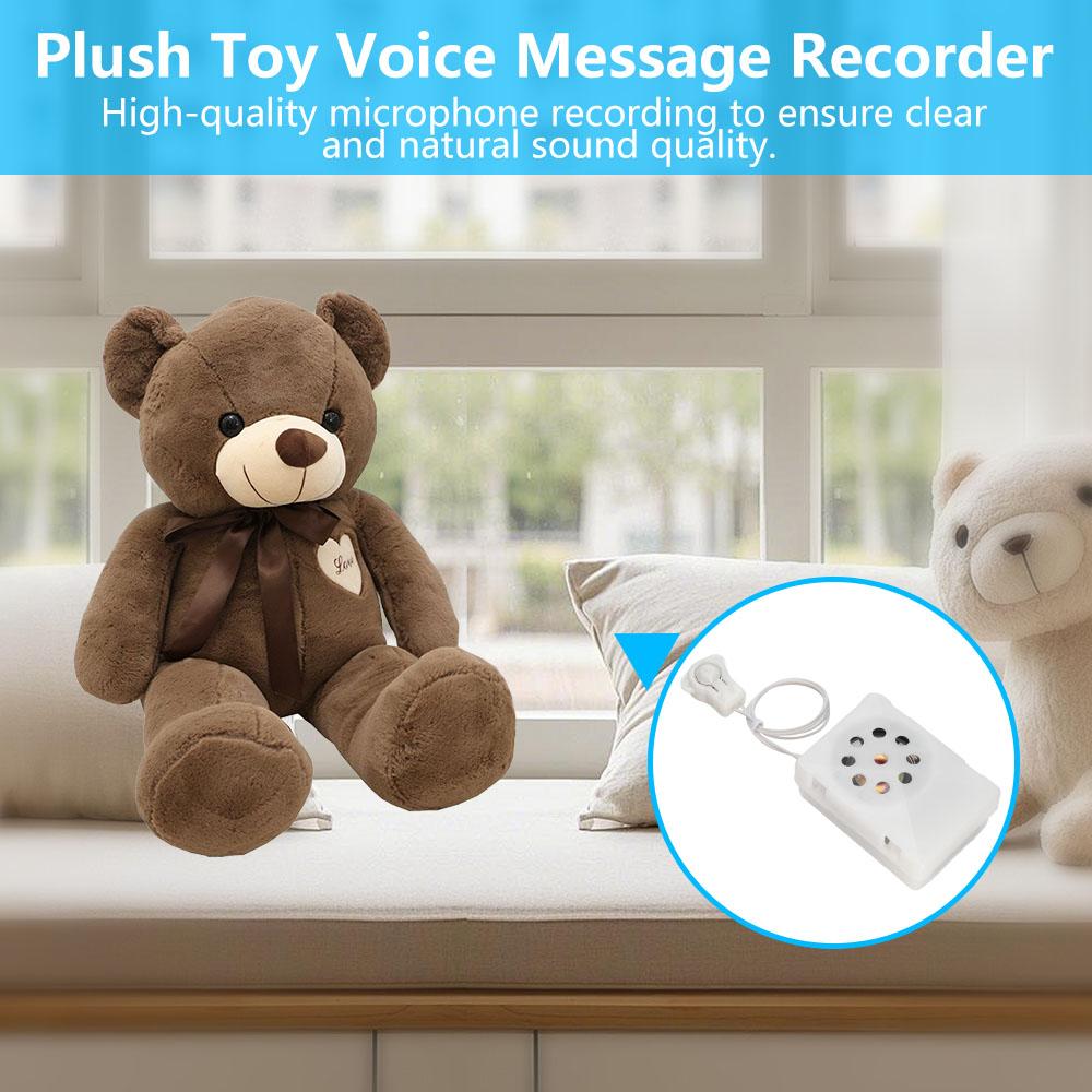 35 Seconds Stuffed Animal Sound Recorder Button Sound Box Toys Recording Device Plush Toy Custom Messages Recorder Voice Box