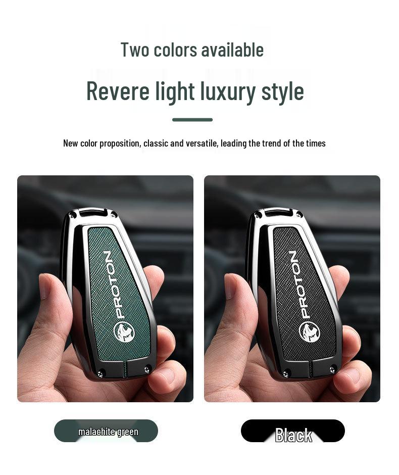 Proton X70 Key Cover: Customizable Car Key Case with Proton Logo.