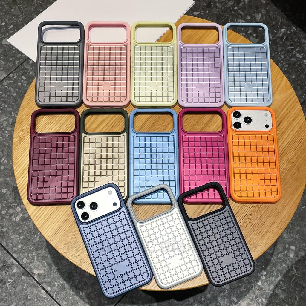 3D Luggage Aluminum Alloy Grid Phone Case for IPhone 18 Pro Max 17 Pro Max for Rimowa Shockproof Anti Scratch Protective Cover