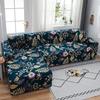 Geometric Printed Couch Cover Sofa Cover Elastic Slipcovers for Pets Chaselong Protector L Shape Anti-dust Machine Washable 1PC