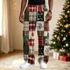 Men's Casual Pants with Christmas Print, Loose Fit Comfortable Streetwear for Holiday Parties