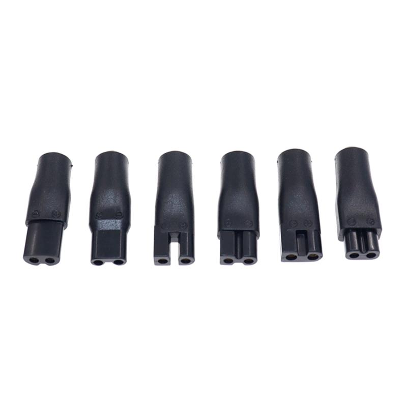 DC Power Plug 5.5 x 2.1mm Male To C8 Tail Female Adapter Connector Cable Conversion Plug for Shaver Hair Clipper