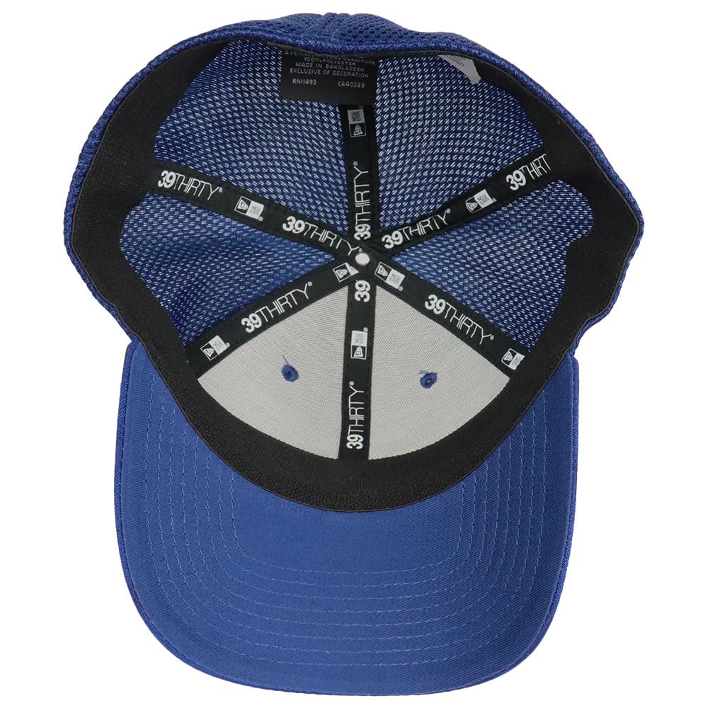 New Era NE1091 Mesh Cap for Men and Baseball Stretch Elastic Camouflage Trucker Solid Royal Blue Women, Cap, Cap, 39THIRTY, Color, M/L, [Used]