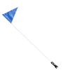 1Set Bike Safety Flag Adjustable Pole 5-Section Detachable Tail Triangular Reflective High Visibility Waterproof Bike Accessory