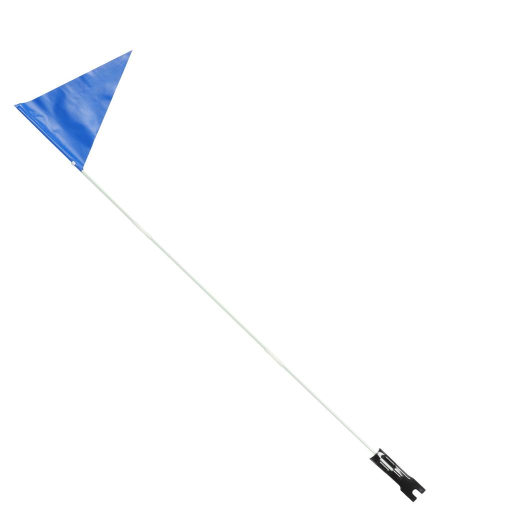 1Set Bike Safety Flag Adjustable Pole 5-Section Detachable Tail Triangular Reflective High Visibility Waterproof Bike Accessory