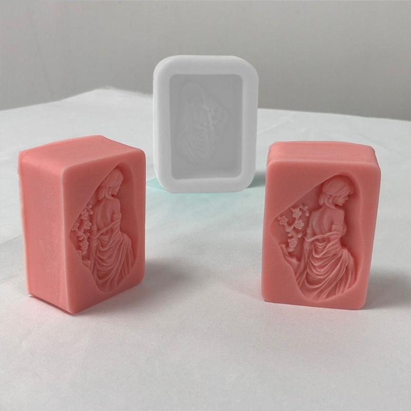 Mermaid Girl Silicone Mold Candle Resin Making Tool DIY Candle Moulds Ornaments Hand-made Home Decorations Supplies