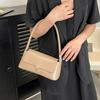 Women Retro Tote Bag Trendy Vintage Underarm Bag Portable Casual PU Leather Solid Color Simple Mountaineering Bag Christmas Gift