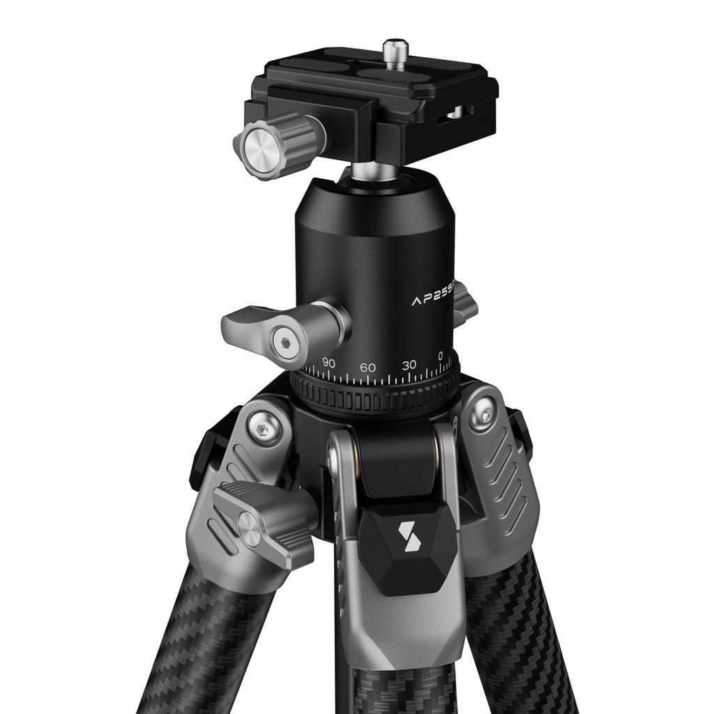 SmallRig 160cm Portable Photo Carbon Fiber Tripod with Ball Maximum Load Capacity Weight Folded Length Travel Tripod for Photography 360° Head, 5kg,