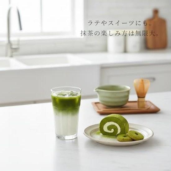 Matcha set 6 pieces chasen (bamboo whisk) hyakuhon-dachi (whisk holder) bowl chashaku (tea scoop) chasen-tate stand) sieve. Includes teacup spout as