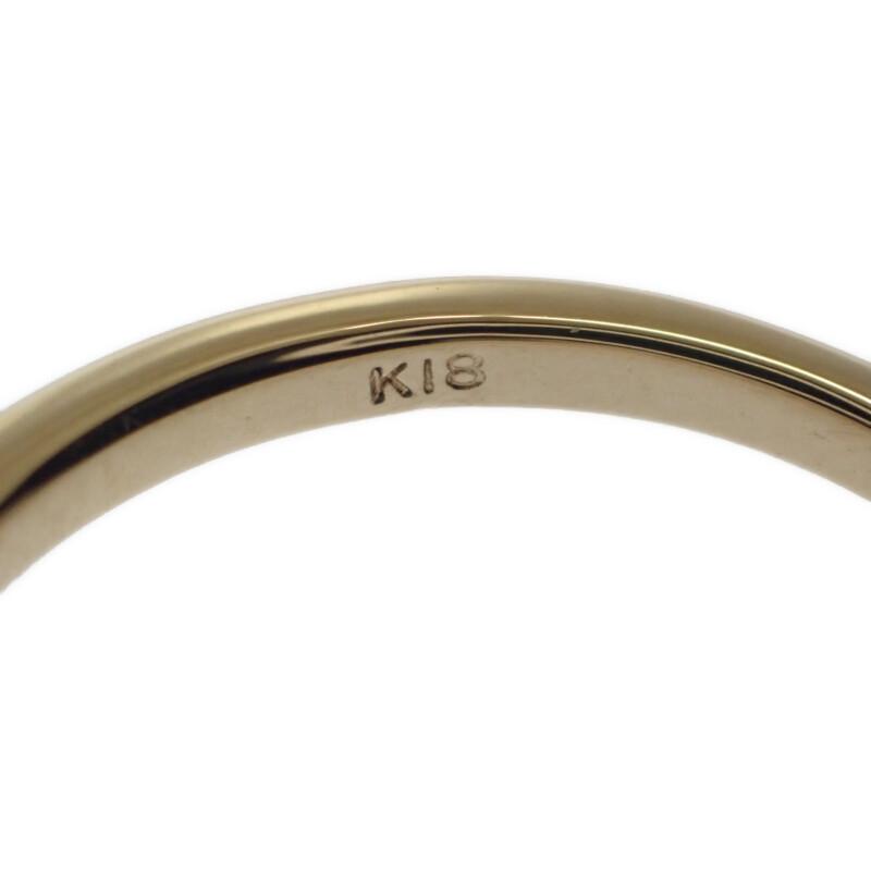 no brand  #13(JP Size) ring green K18 Gold Women