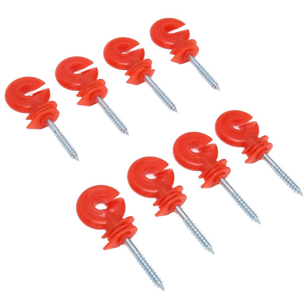 50Pcs Screw In Design Fence Insulator Rainproof Screw In Insulator  Timber Post