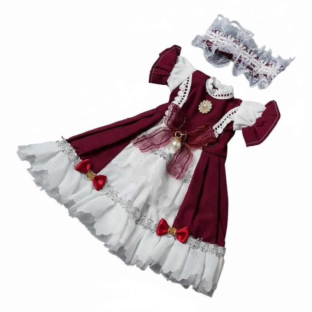 Bjd Doll Dress Beautiful Lolita Princess Outfit 1 6 Scale Clothing for 30cm
