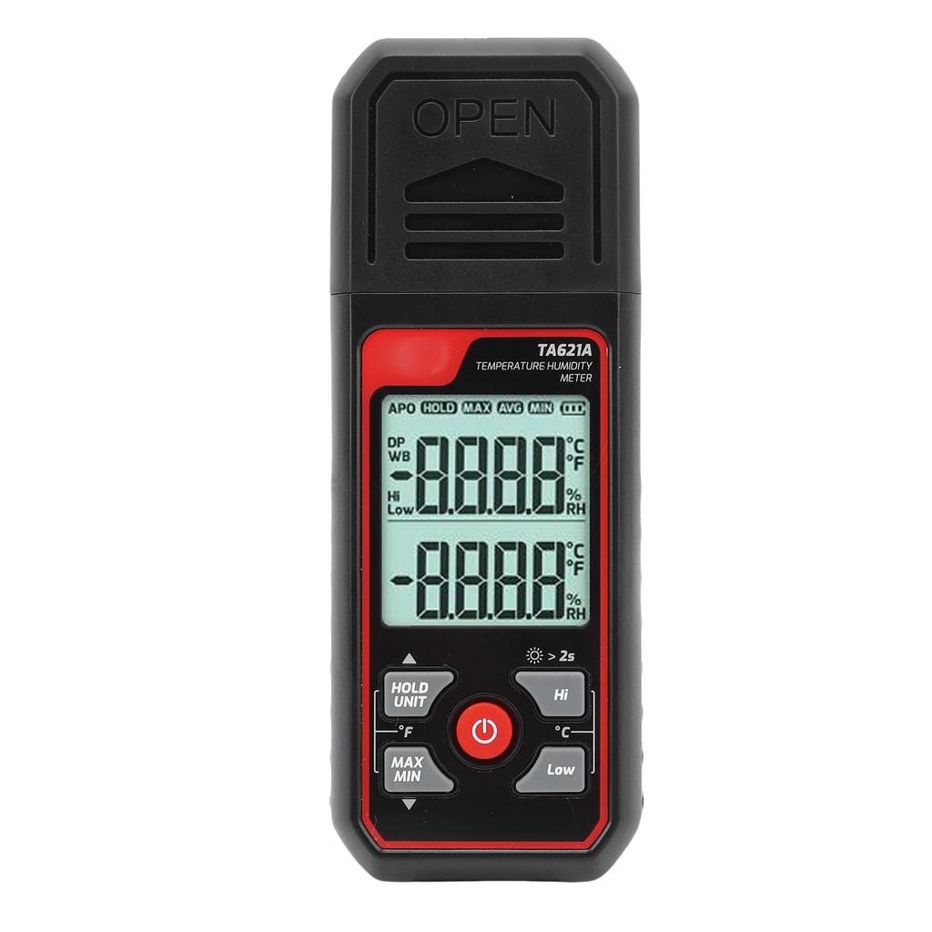 Temperatur-Feuchtemesser Hohe Genauigkeit Digitales Hygrometer mit Umgebungsrelative Feuchtigkeit Taupunkt Psychrometrischer Wert