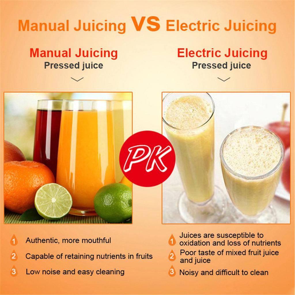 Manual Hand Fruit Juicer Press Aluminum Alloy Hand Squeezer Handheld Citrus Juice Extractor for Orange Lemon Pomegranate for Squeezer Home Kitchen Use