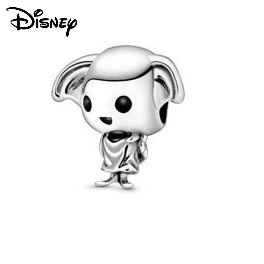 Disney 925 Silver Mickey Minnie And Snow White Pendant Beads Various Styles Suitable For Diy Bracelet