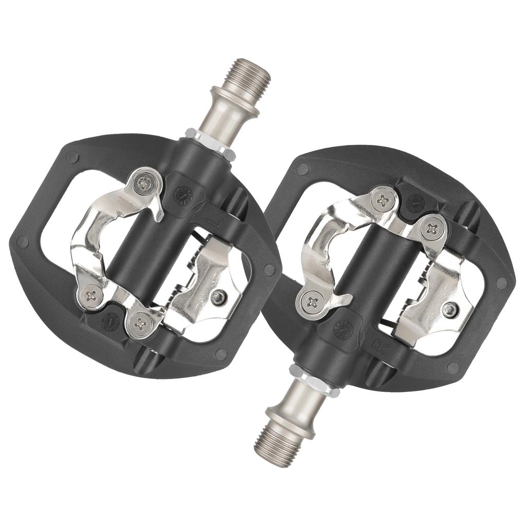 Mountain Bike Pedals Road Bike Pedals Self Locking Nylon Lightweight Dual Sided Flat Locking Mechanism In Pedals with