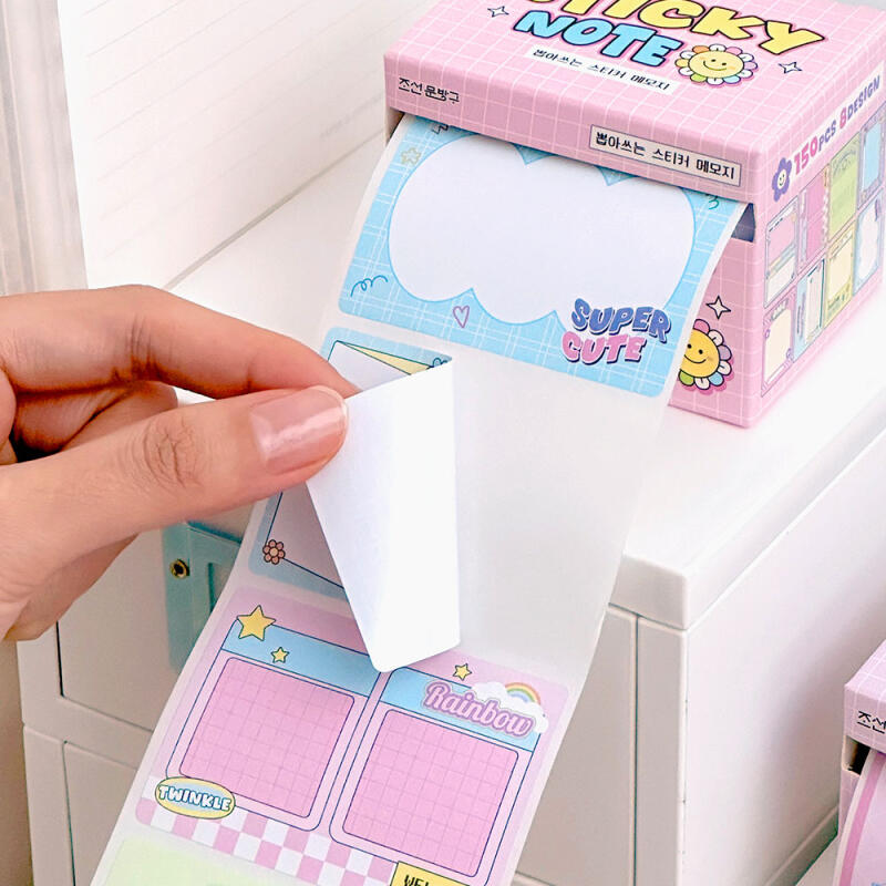 Korean Sticker Sticky Notes – Cute Pull-Out Memo Pad